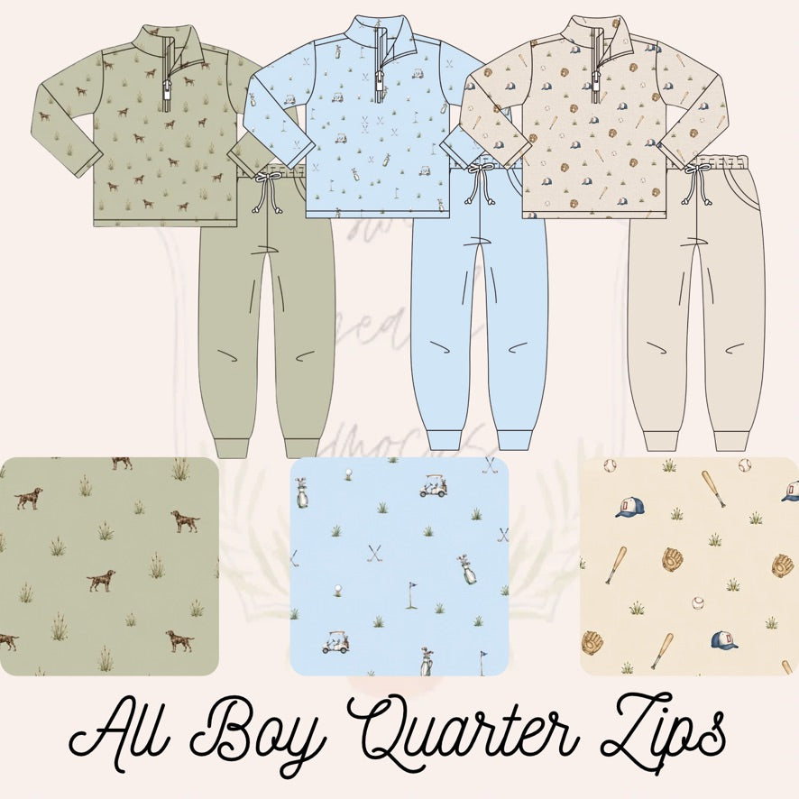 Golf Boys Quarter Zip Set - ETA JANUARY
