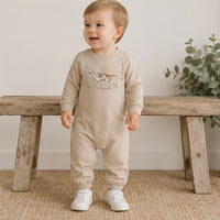 Field & Feather Taupe Dog Romper - ETA DECEMBER