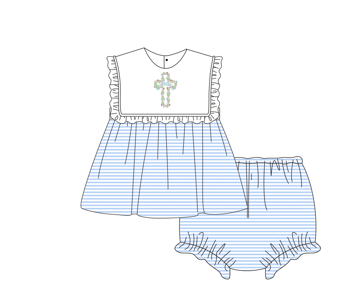 Spring Crosses Bloomer Set - ETA FEBRUARY