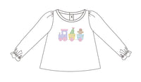 Girls Christmas Train Long Sleeved T-Shirt - ETA OCTOBER