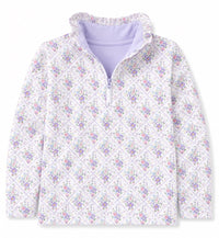 Sweet Peach Violet Floral Quarter Zip - ETA DECEMBER