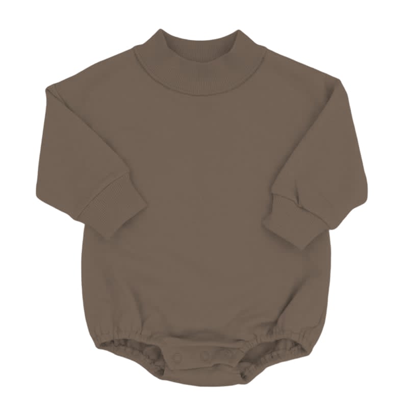 Mock Neck Taupe Sweatshirt Bubble - ETA NOVEMBER
