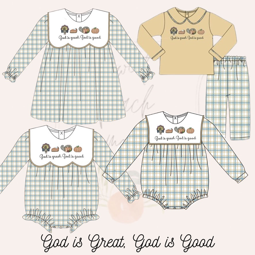 Girls God is Great, God is Good Bubble - ETA SEPTEMBER
