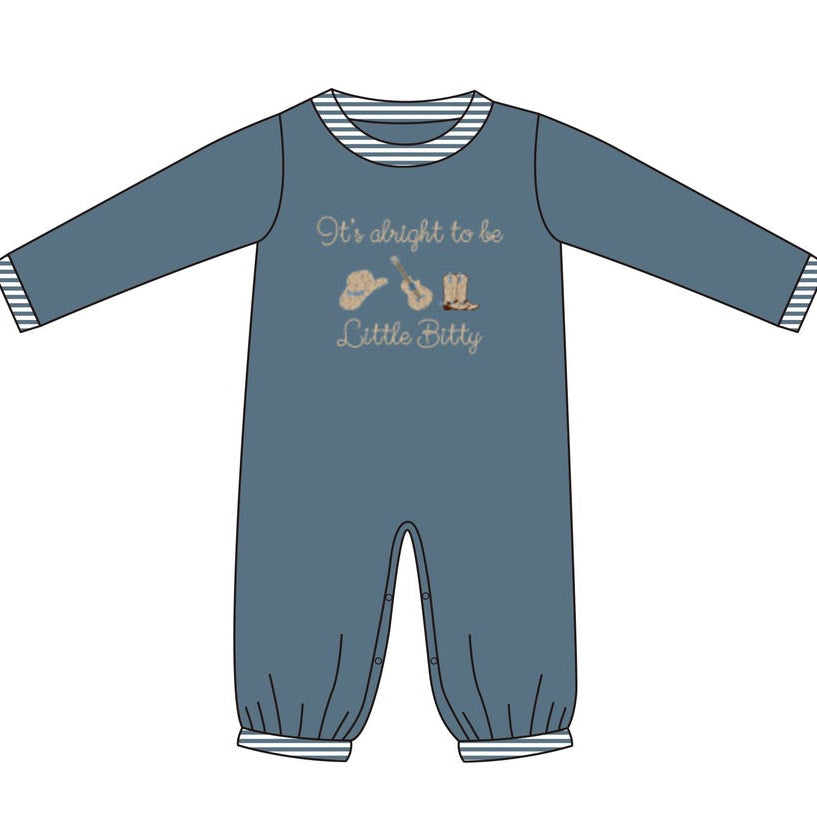 It's Alright to be Itty Bitty Boys Romper - ETA JANUARY