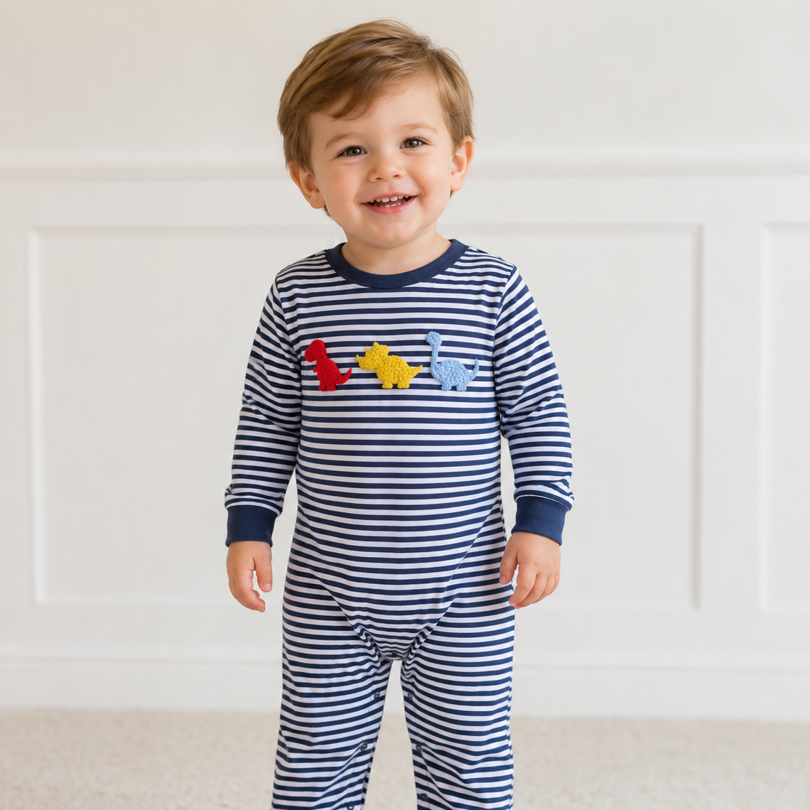 Ribbons & Roars Boys Romper - ETA JANUARY