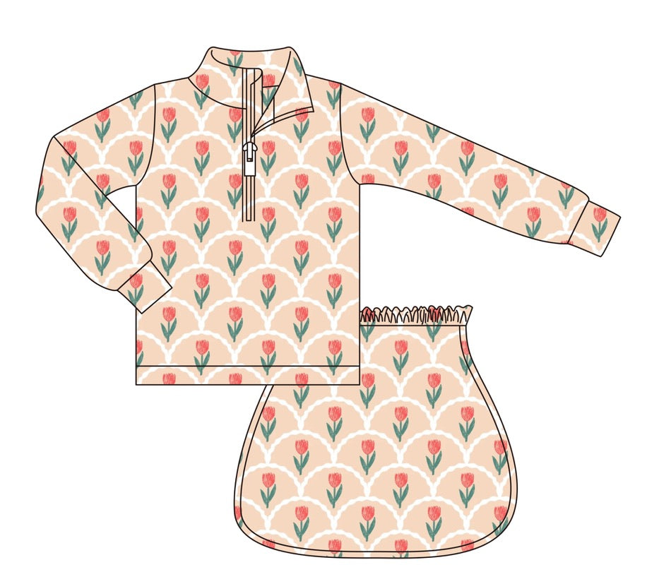 Girls Tulips Skort Set - ETA SEPTEMBER