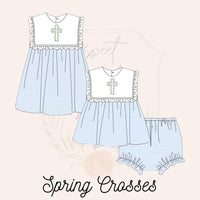 Spring Crosses Dress - ETA FEBRUARY