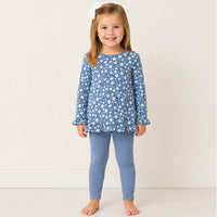 Winter Time Blues Girls Floral Set - ETA DECEMBER