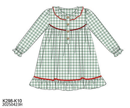 Gingham All the Way Loungewear Gown