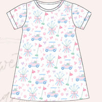 Pretty on the Green Dress in Pastel Golf - ETA MARCH