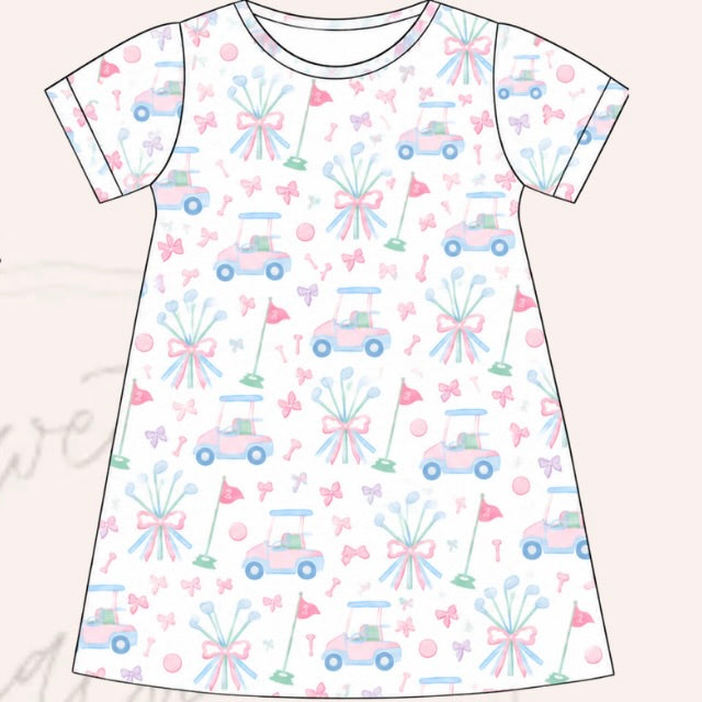 Pretty on the Green Dress in Pastel Golf - ETA MARCH