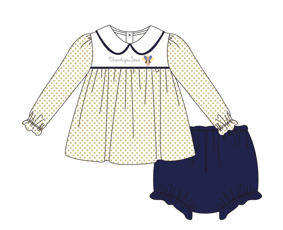 Girls Thank You, Jesus Bloomer Set - ETA SEPTEMBER