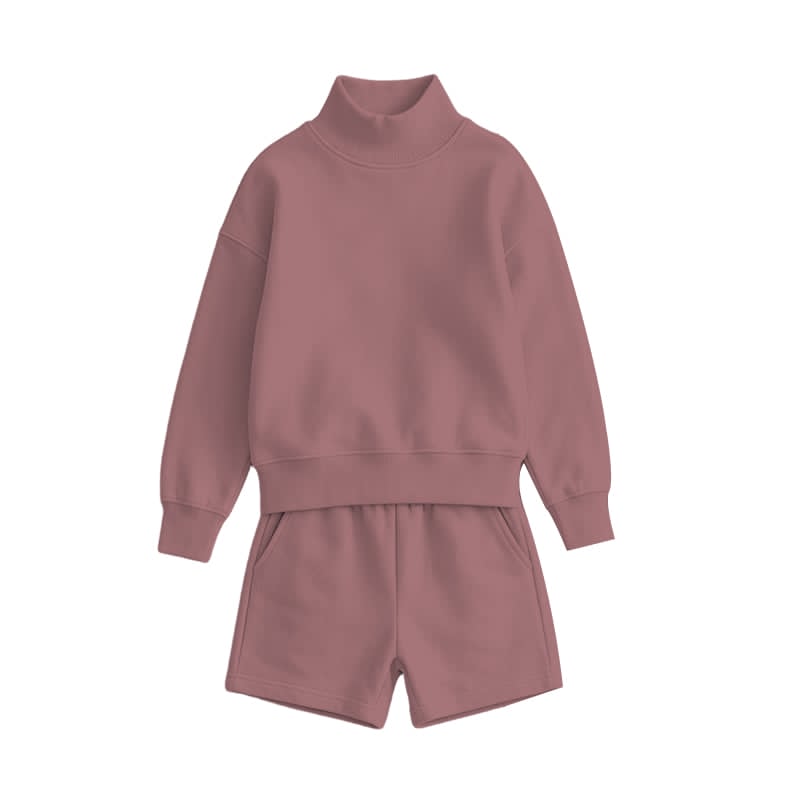 Mock Neck Dusty Rose Sweatshirt Set - ETA NOVEMBER