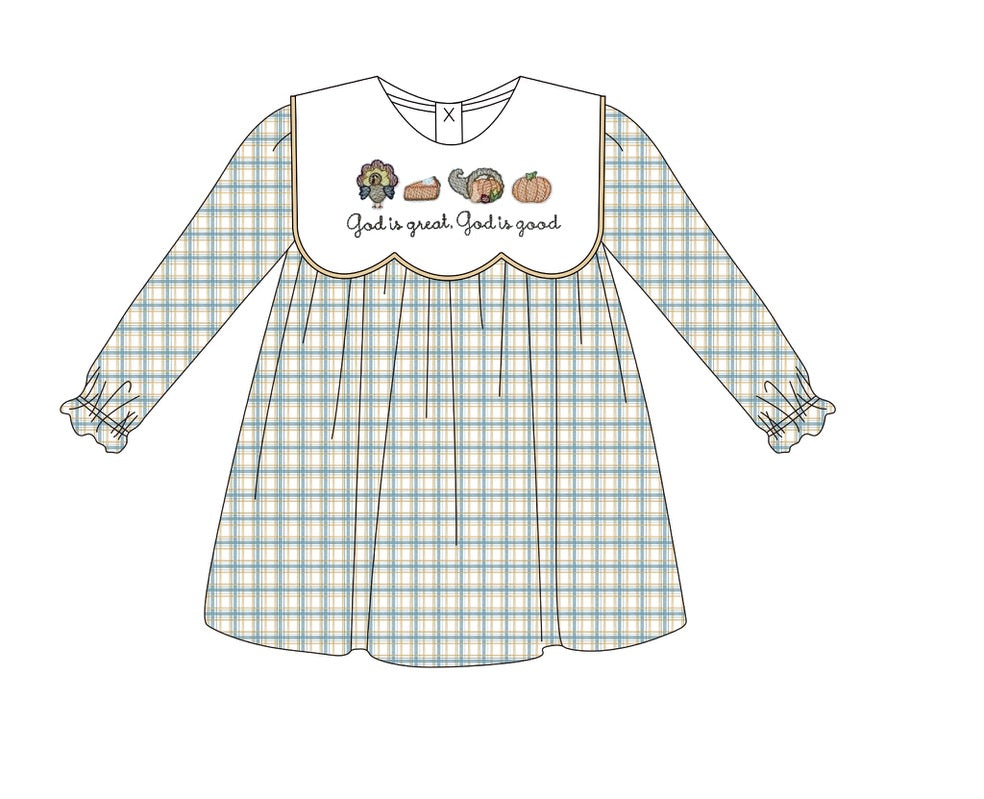Girls God is Great, God is Good Dress - ETA SEPTEMBER