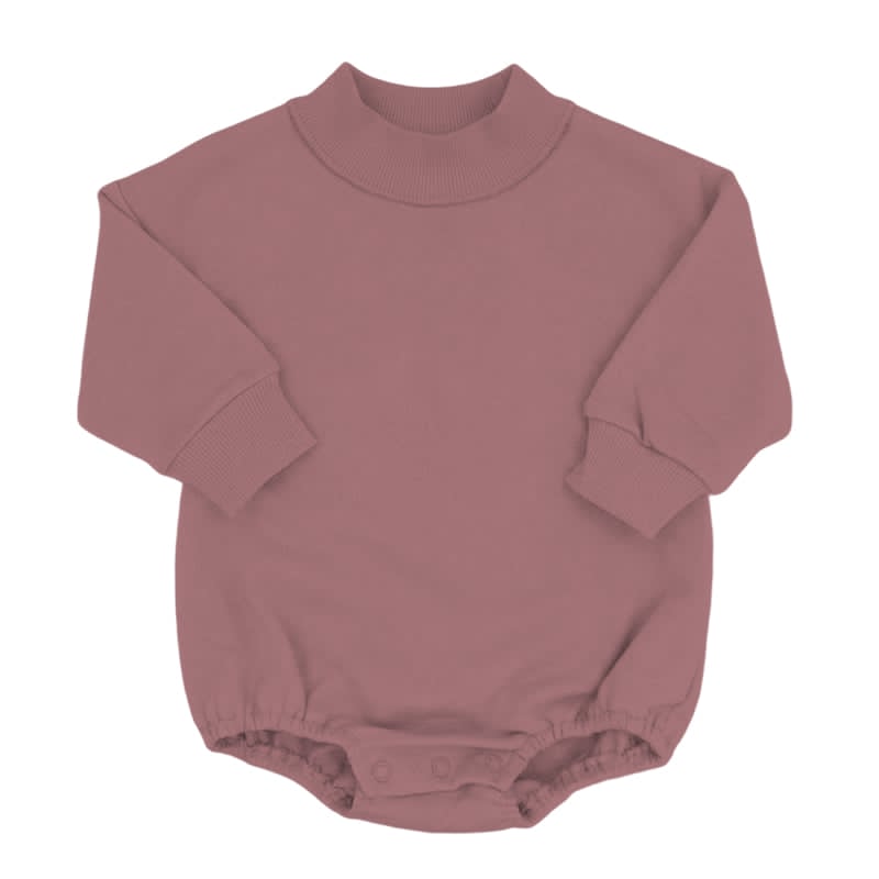 Mock Neck Dusty Rose Sweatshirt Bubble - ETA NOVEMBER