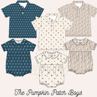 Boys Cream Pumpkin Polo Shirt - ETA September
