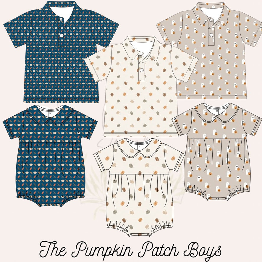 Boys Cream Pumpkin Bubble - ETA September
