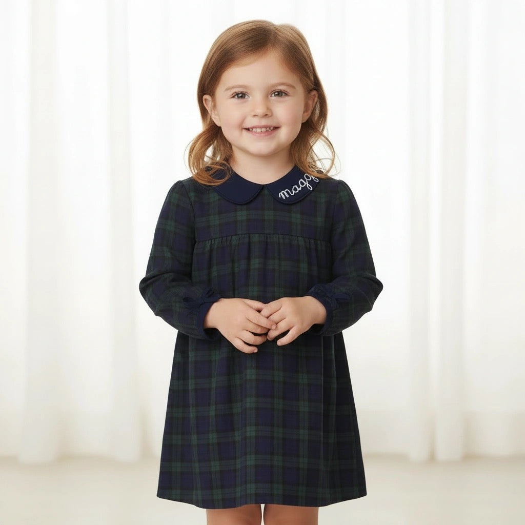 A Timeless Christmas Girls Tartan Dress