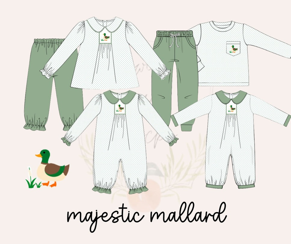 Majestic Mallard Boys Romper