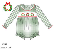 Put a Wreath On It Smocked Bubble