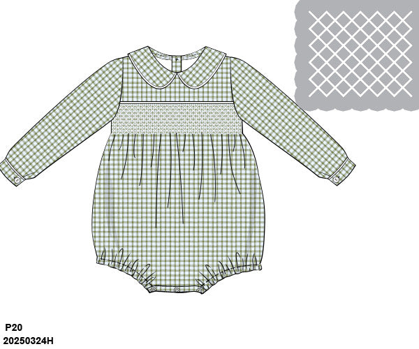 Floral Fanfare Boys Plaid Bubble