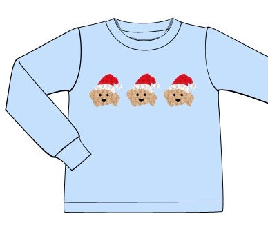 Santa Dog Boys Top