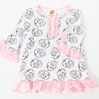 The Claus Family Pink Gown