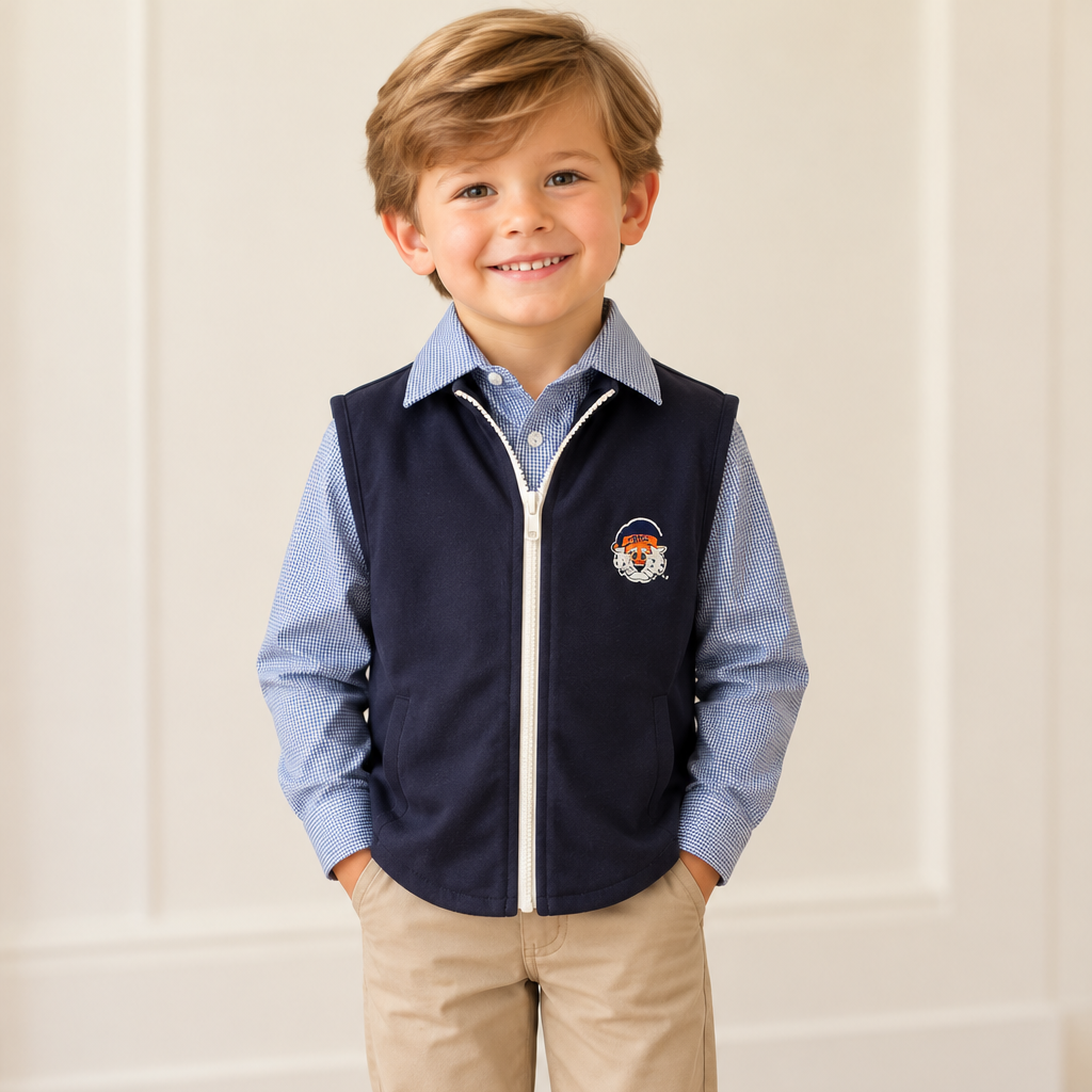 Officially Licensed An Aubie Claus Christmas Vest Boys Set