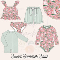 Sweet Summer Sails Boys Rashguard One-Piece - ETA FEBRUARY