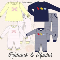 Ribbons & Roars Boys Pant Set - ETA JANUARY