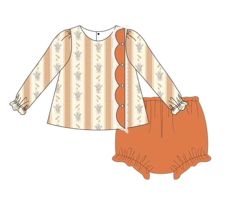 Girls Magnolia Harvest Bloomer Set - ETA SEPTEMBER