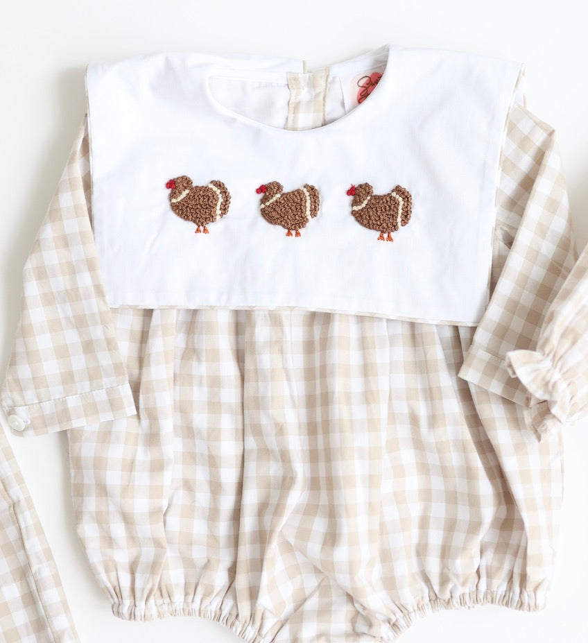 Gingham Gobble Boys Bubble
