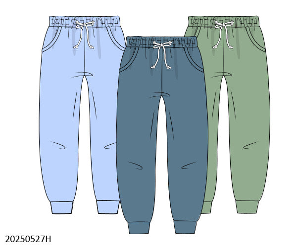 3-Pack Boys Joggers in Light Blue/Stone Blue/Feldspar Green