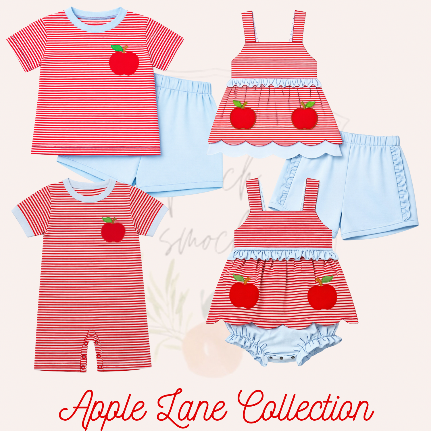 Apple Lane Striped Girls Shorts Set - ETA JULY