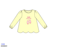 Girls Applique Ballet Shirt - ETA DECEMBER