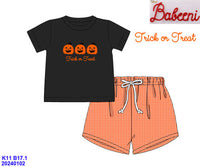 Trick or Treat Boys Shorts Set