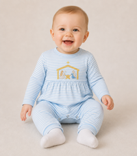 Boys Away in the Manger Romper - ETA OCTOBER