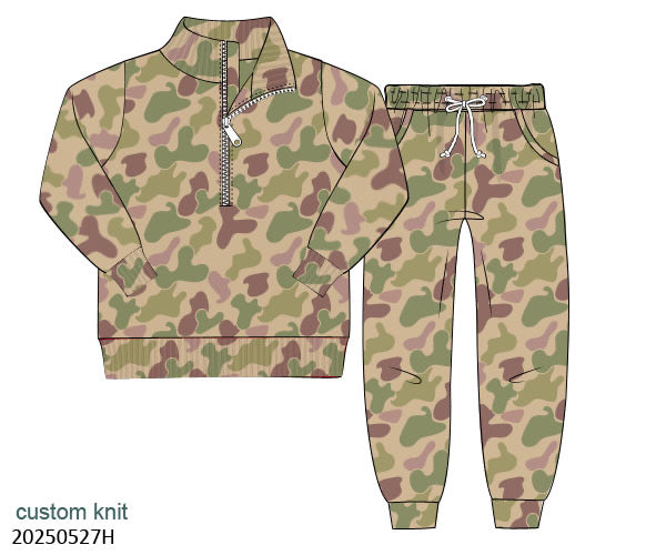 Now You See Me Camo Pullover Set