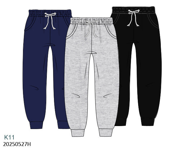 3-Pack Boys Joggers in Navy/Black/Grey
