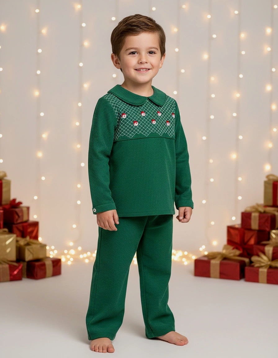 Holly Jolly Geosmock Boys Set