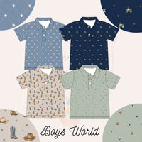 Boys World Polo Shirts - ETA JANUARY