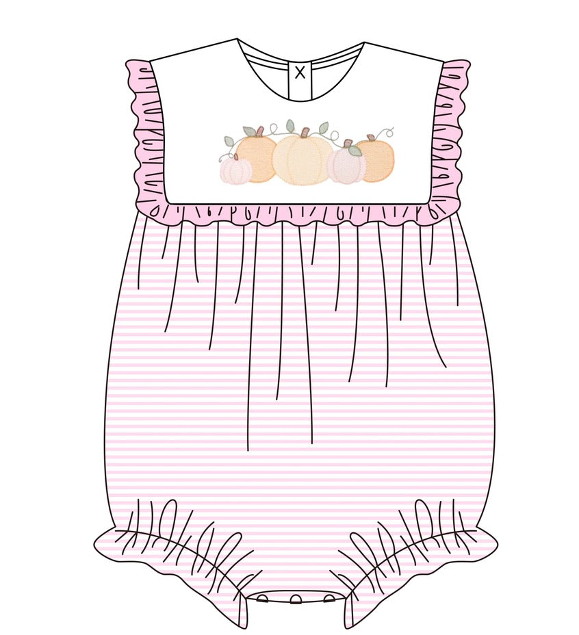 Little Pumpkin Patch Girls Bubble - ETA September