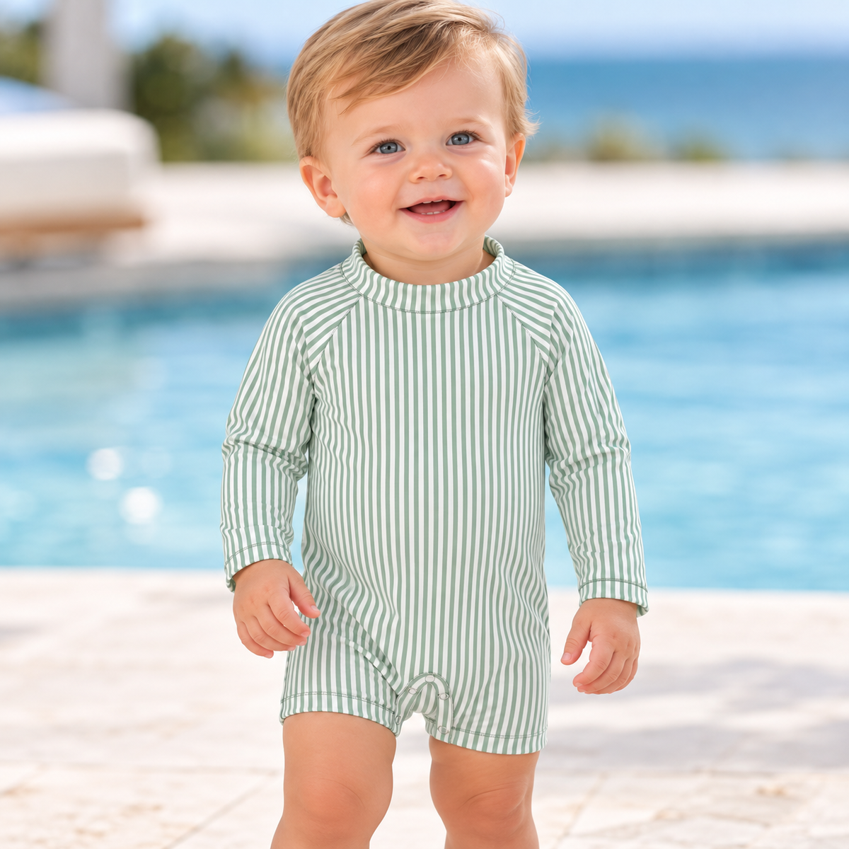 Sweet Summer Sails Boys Rashguard One-Piece - ETA FEBRUARY