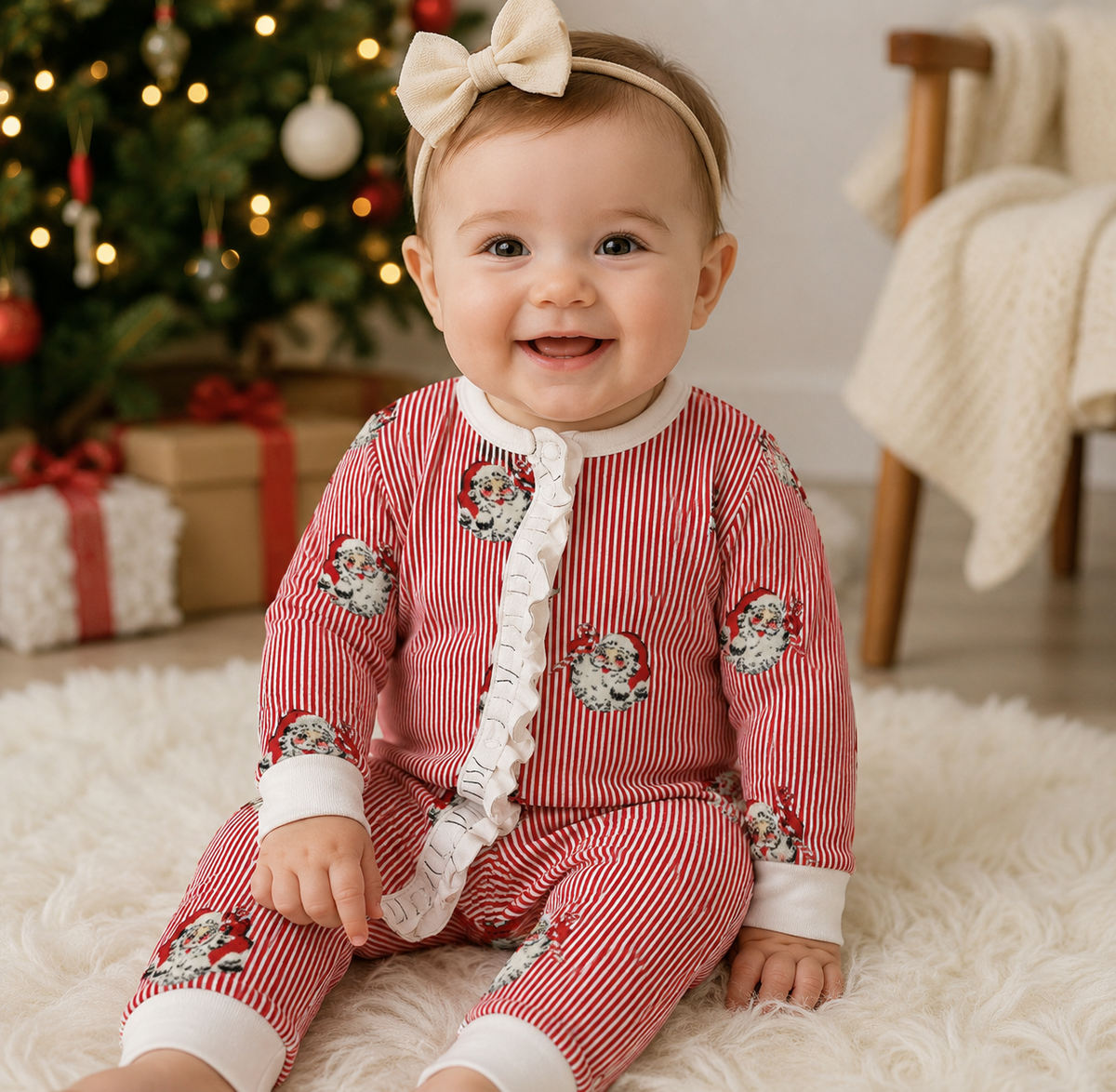 Girls Santa's Cozy Classics Zippy