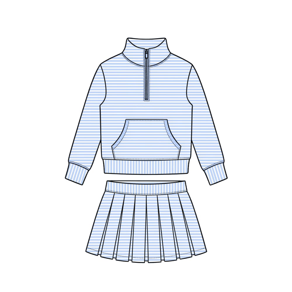 Varsity Charm Blue Skort Set - ETA NOVEMBER