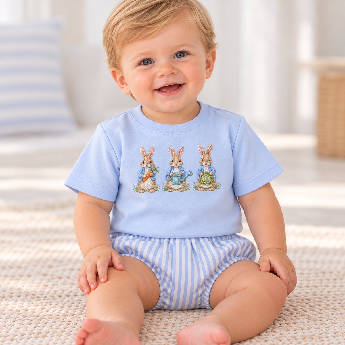 Hop Little Bunny Boys Diaper Set - ETA FEBRUARY