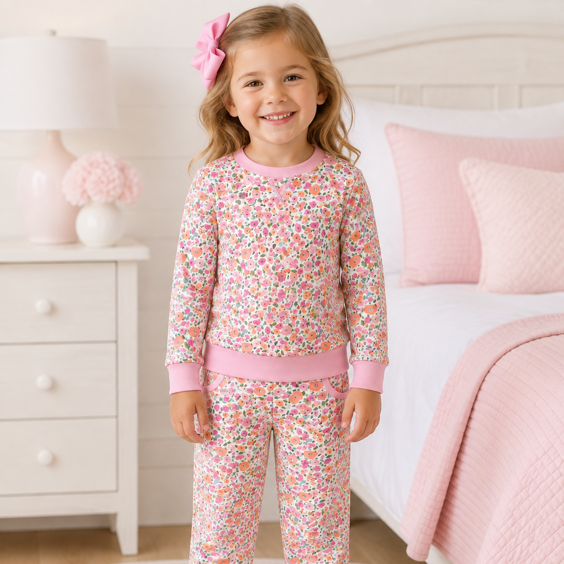 Comfy Club Pink Floral Set - ETA JANUARY