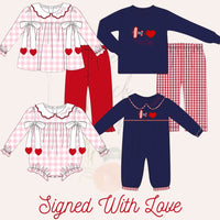 Signed With Love Boys Romper - ETA JANUARY