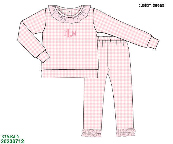 I'm Just a Girl Pink Knit Set - NO MONO