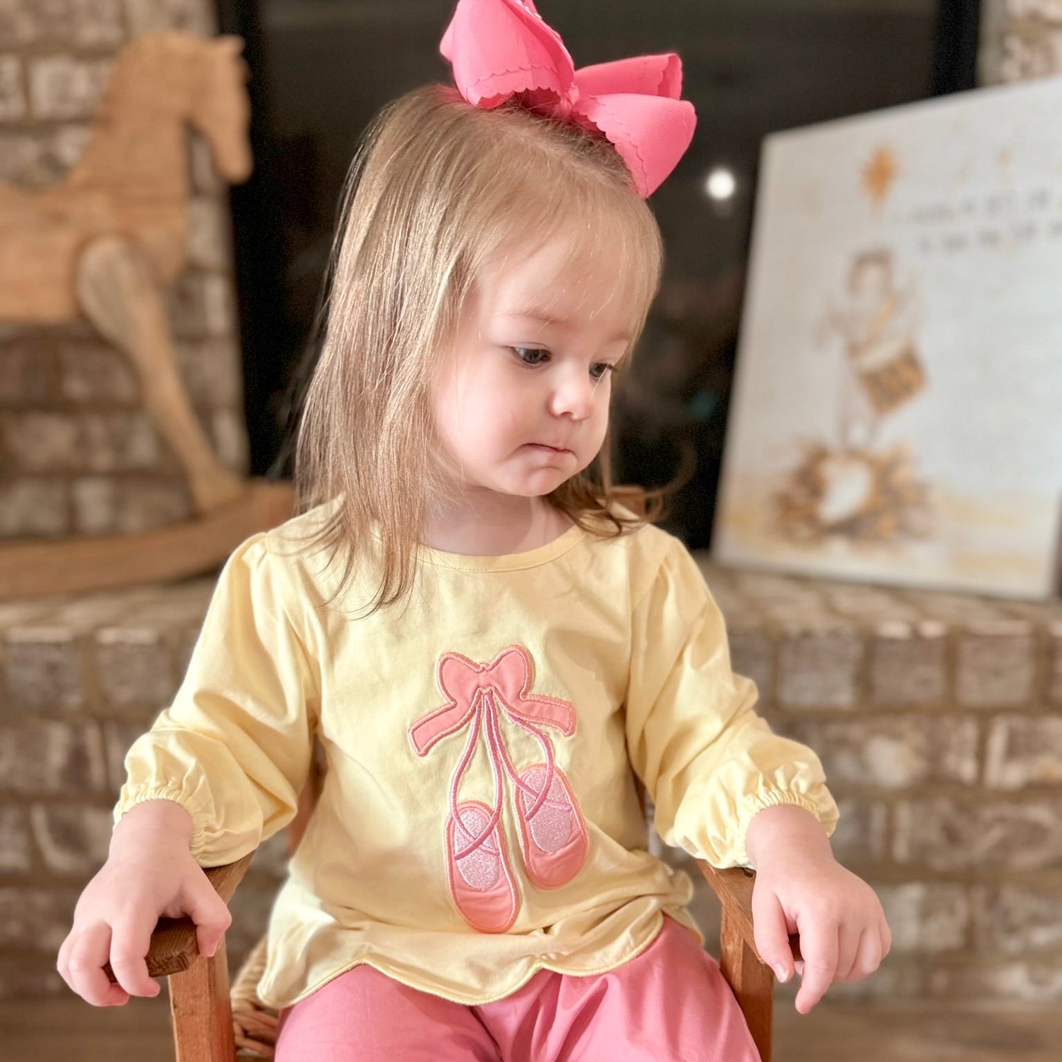 Girls Applique Ballet Shirt - ETA DECEMBER